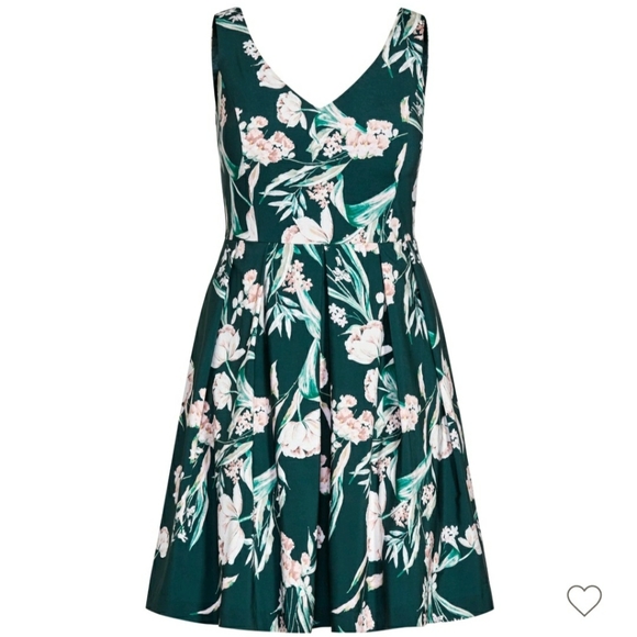 City chic fresh floral jade . 14w & 18w New in package - Picture 3 of 9